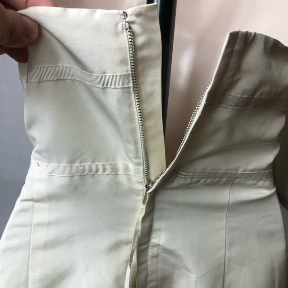 J. Crew ivory silk strapless lined sheath dress - Picture 4 of 8